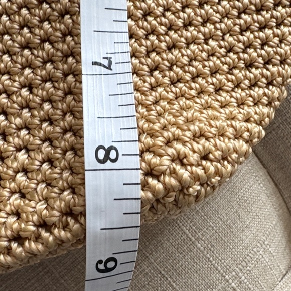 The Sak Beige Straw Tote with Brown Trim - Picture 13 of 16